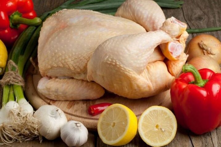 chicken and vegetables for prostatitis